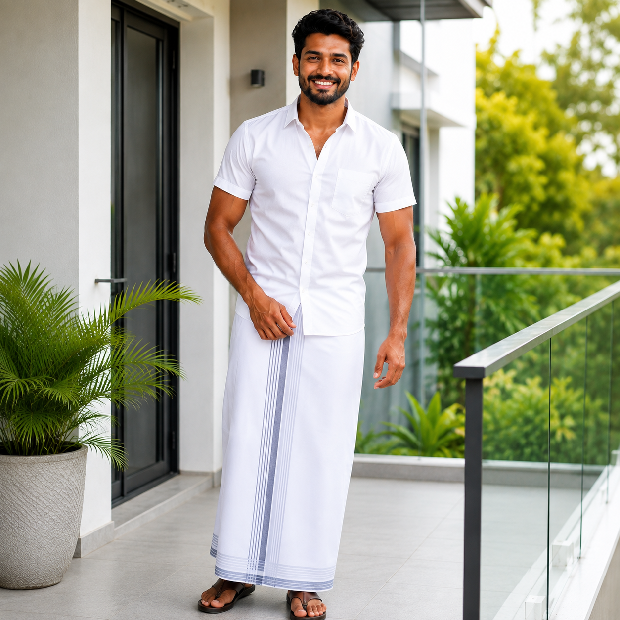 SKU-1103_5850 Handloom Lungi (Sarong) SKU-1103 - Image 1