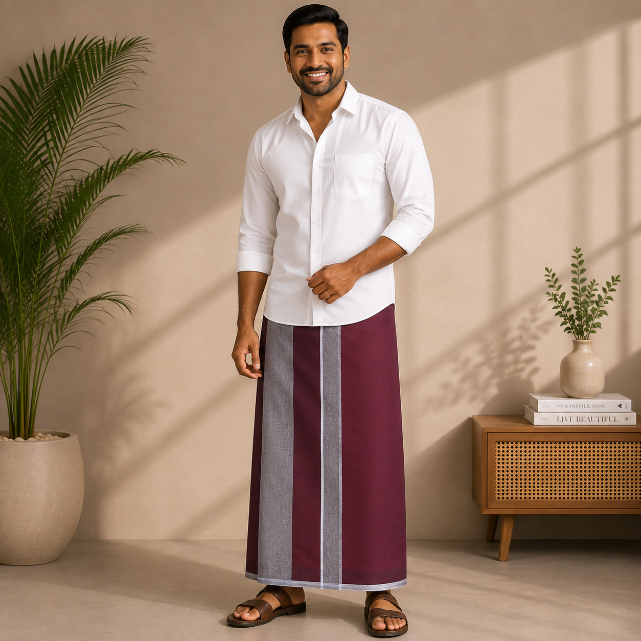 SKU-1229 Premium Handloom Lungi (Sarong) SKU-1229 - Image 1