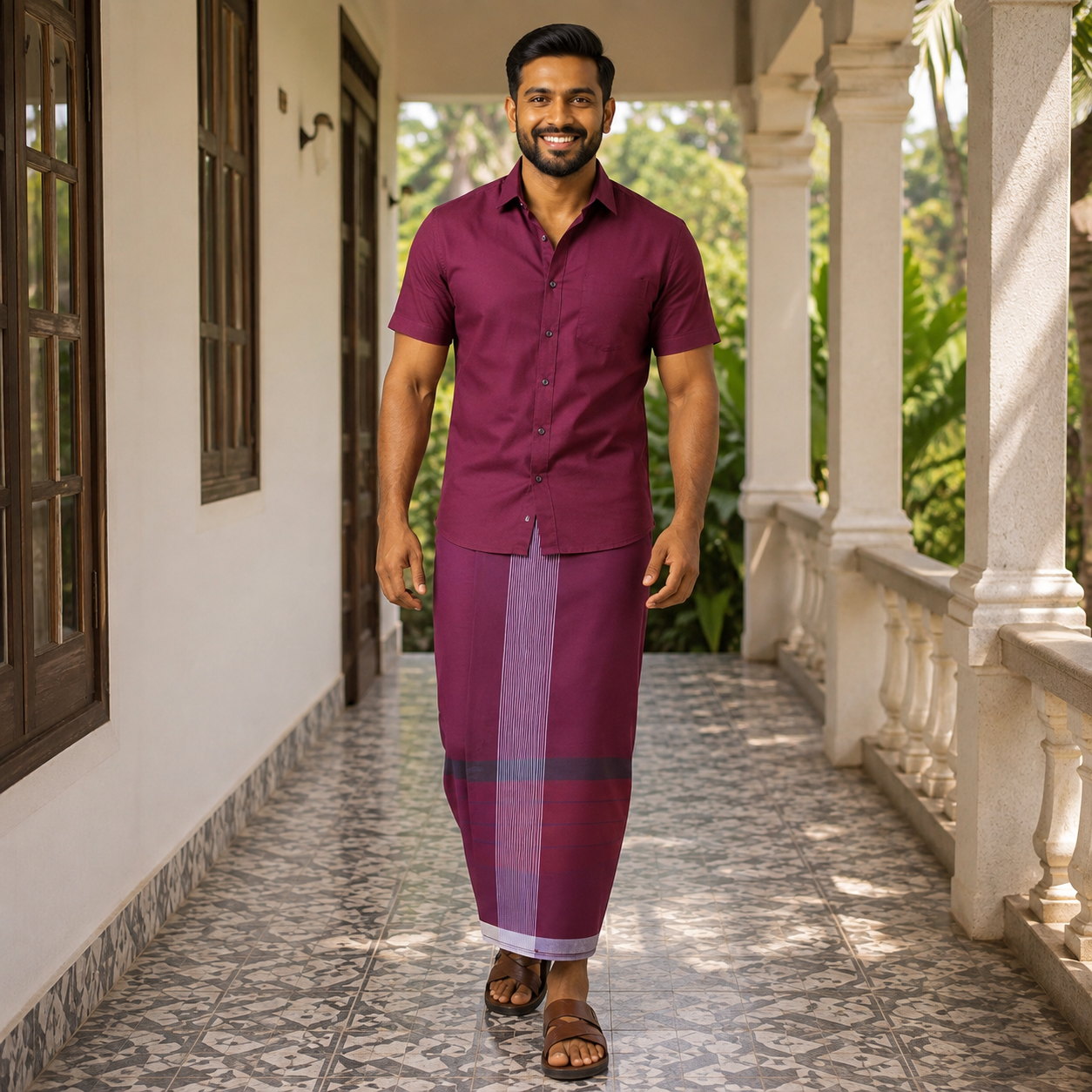 SKU-1277 Premium Handloom Lungi (Sarong) SKU-1277 - Image 1